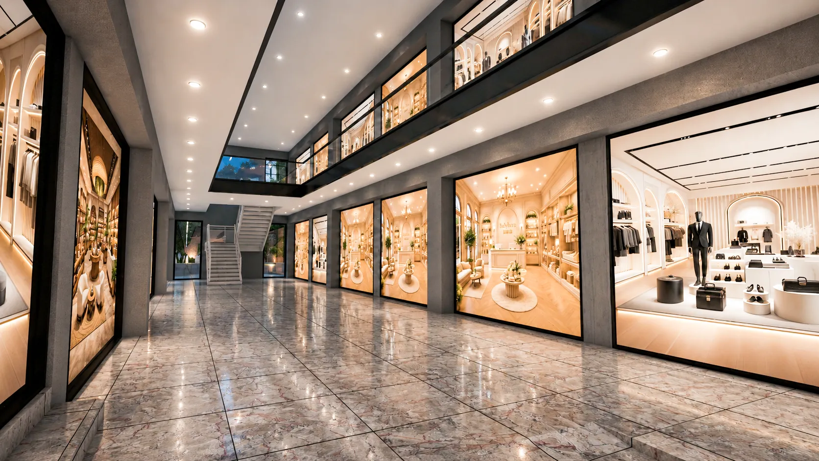 Sudais Tower Shopping Corridor
