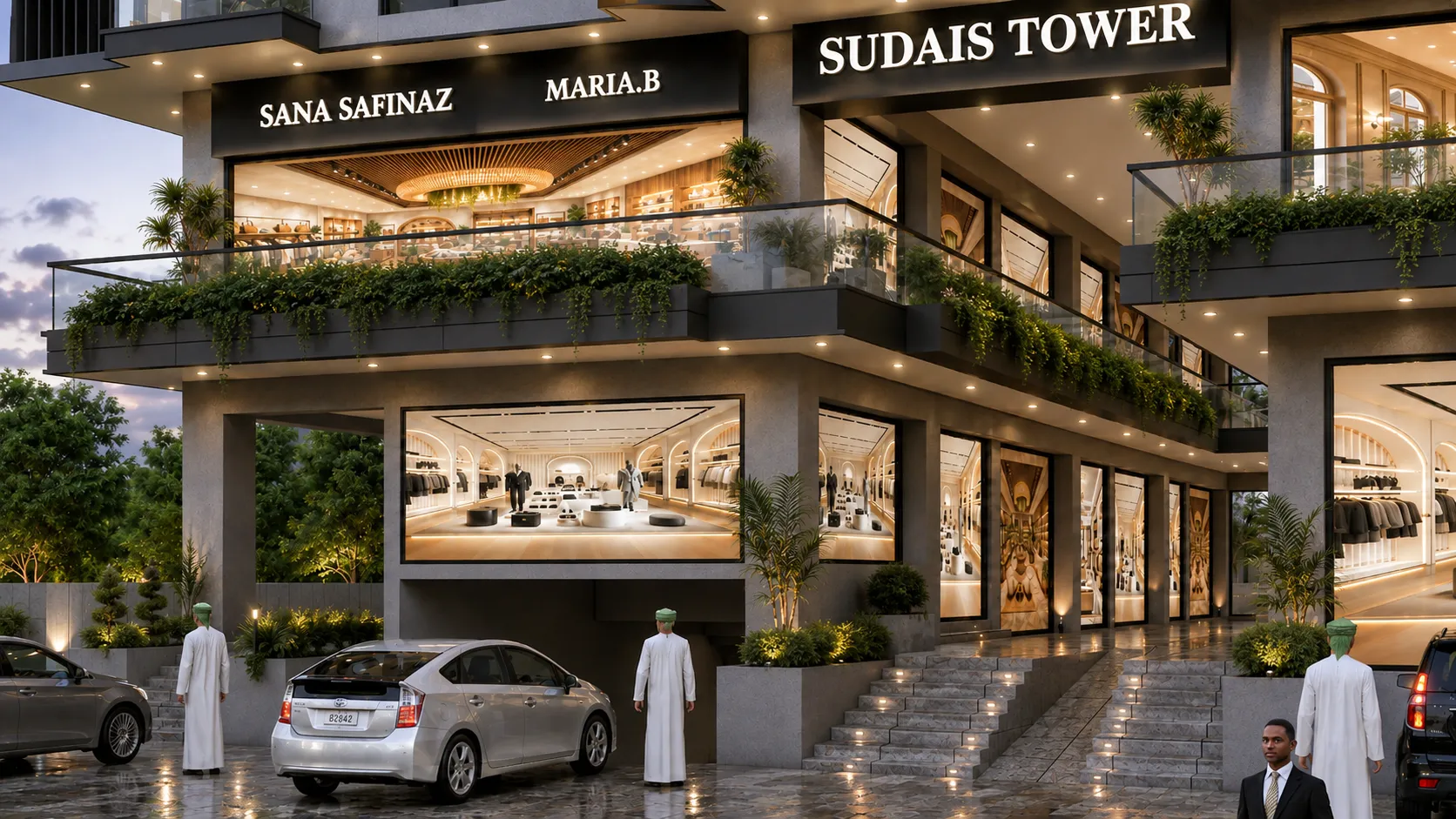 Sudais Tower Commercial Front